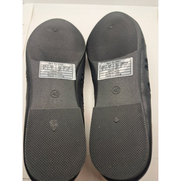 Ballet Flats 6301 N Black Floral Slip On Shoes Synthetic Womens 9 New - Picture 5 of 7